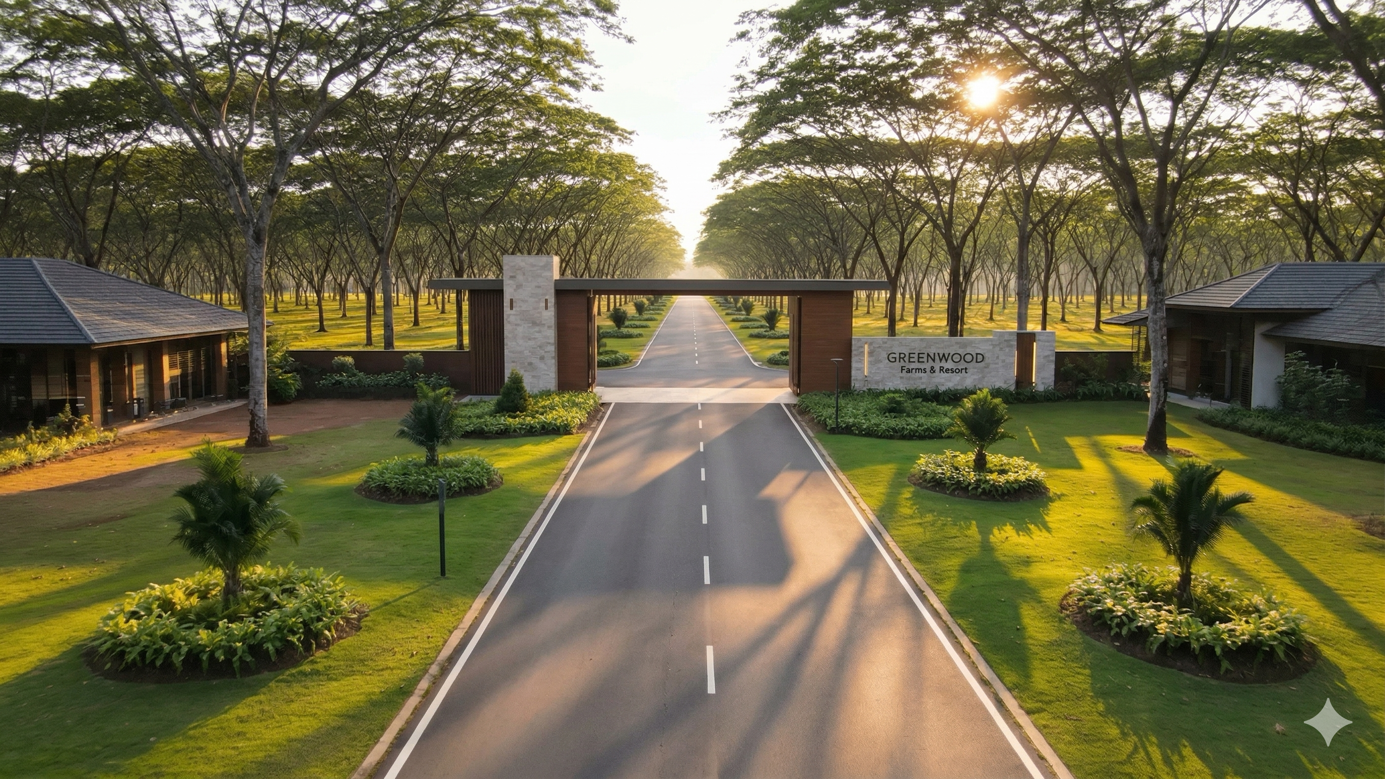 Aerial view of GREENWOOD estate near Madurai
